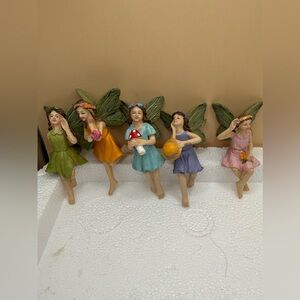 Colorful Fairy Figurines Set